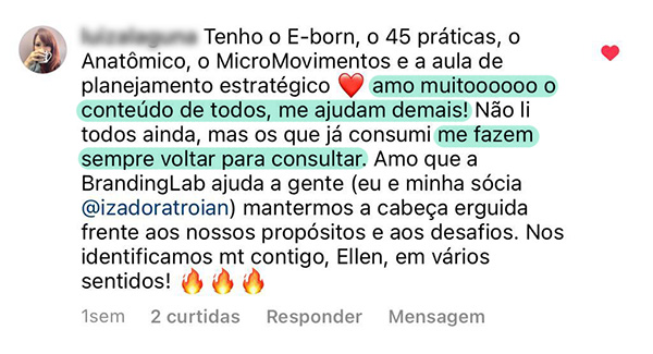 Depoimento de cliente