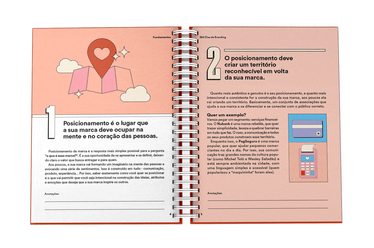 Mockup espiral 365 Dias de Branding